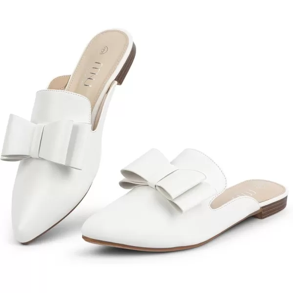 MUSSHOE Mules for Women Flats Comfortable Pointed Toe Slip on Women Mules Flats…