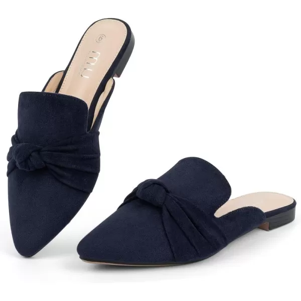 MUSSHOE Mules for Women Flats Comfortable Pointed Toe Slip on Women Mules Flats…