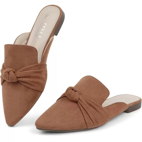 MUSSHOE Mules for Women Flats Comfortable Pointed Toe Slip on Women Mules Flats…