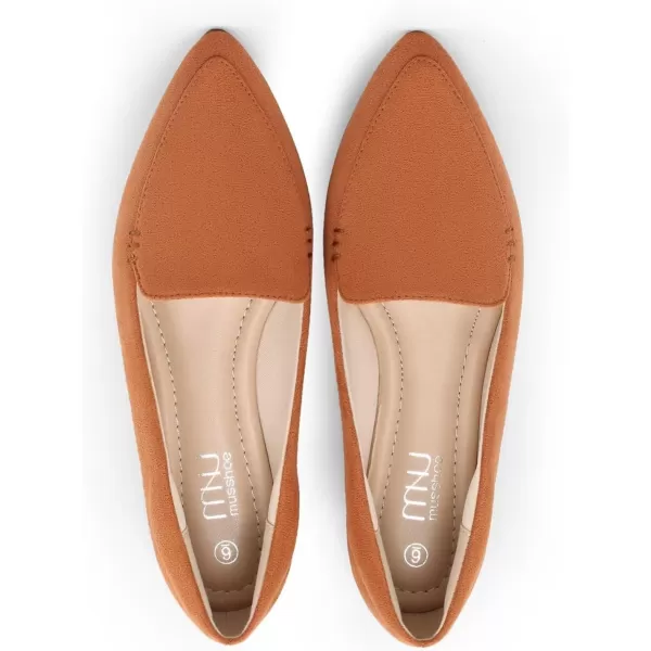 MUSSHOE Women's Flats,Ballet Flats Shoes for Women Dressy Work Comfortable Pointed Toe Slip On Casual Business Shoes Work Flats Shoes for Women