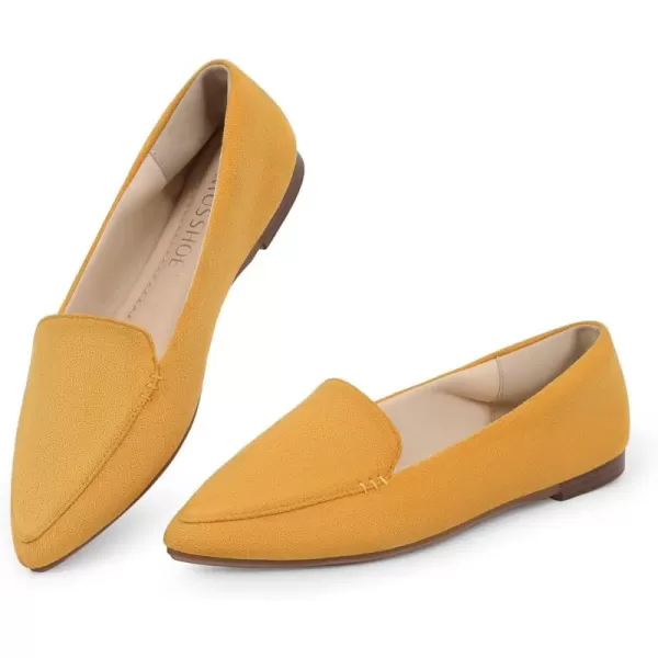 MUSSHOE Women's Flats,Ballet Flats Shoes for Women Dressy Work Comfortable Pointed Toe Slip On Casual Business Shoes Work Flats Shoes for Women