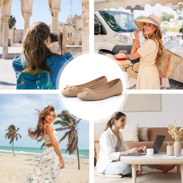 MUSSHOE Ballet Flats for Women Comfortable Women's Flats Shoes Women