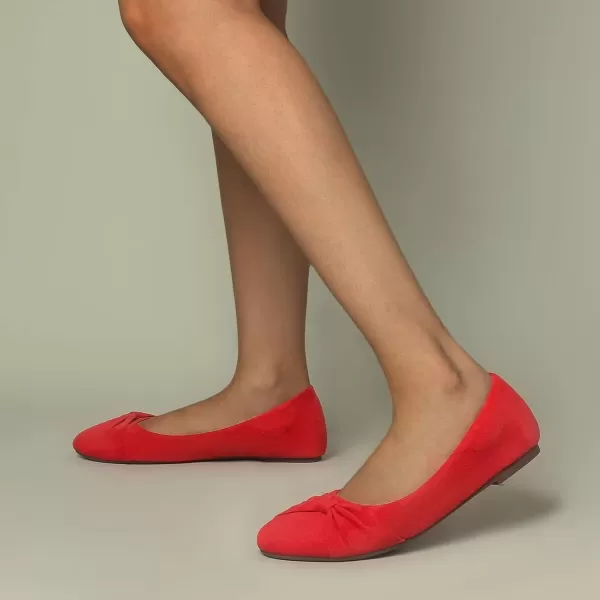 MUSSHOE Flat Shoes Women Round Toe Comfortable Slip On Women Flats with Bow