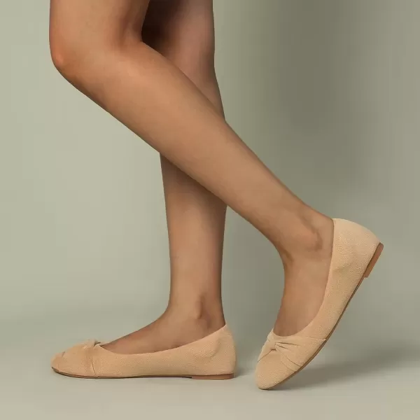 MUSSHOE Flat Shoes Women Round Toe Comfortable Slip On Women Flats with Bow