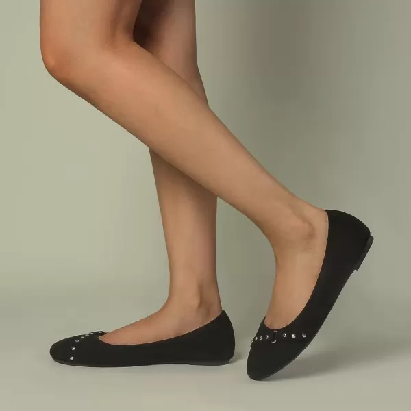 MUSSHOE Flat Shoes Women Round Toe Comfortable Slip On Women Flats with Bow
