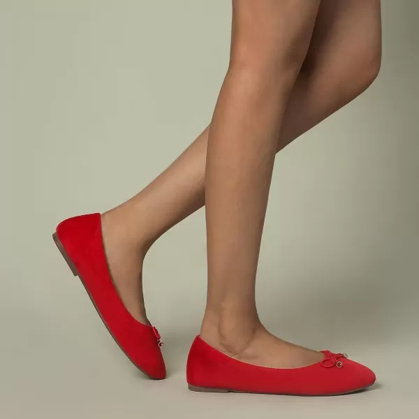 MUSSHOE Flat Shoes Women Round Toe Comfortable Slip On Women Flats with Bow