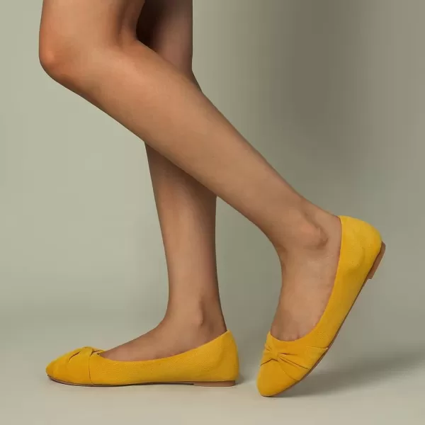 MUSSHOE Flat Shoes Women Round Toe Comfortable Slip On Women Flats with Bow