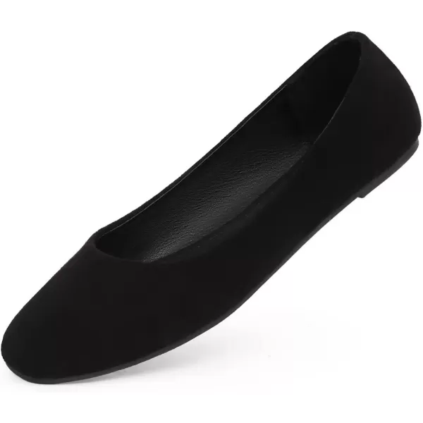 MUSSHOE Flats Shoes Women Comfortable Memory Foam Square Toe Casual Flats for Women Dressy