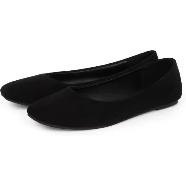 MUSSHOE Flats Shoes Women Comfortable Memory Foam Square Toe Casual Flats for Women Dressy