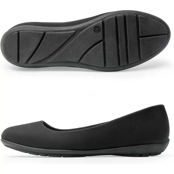 MUSSHOE Flats Shoes for Women Dressy Comfortable Slip-on Flats for Women Round Toe
