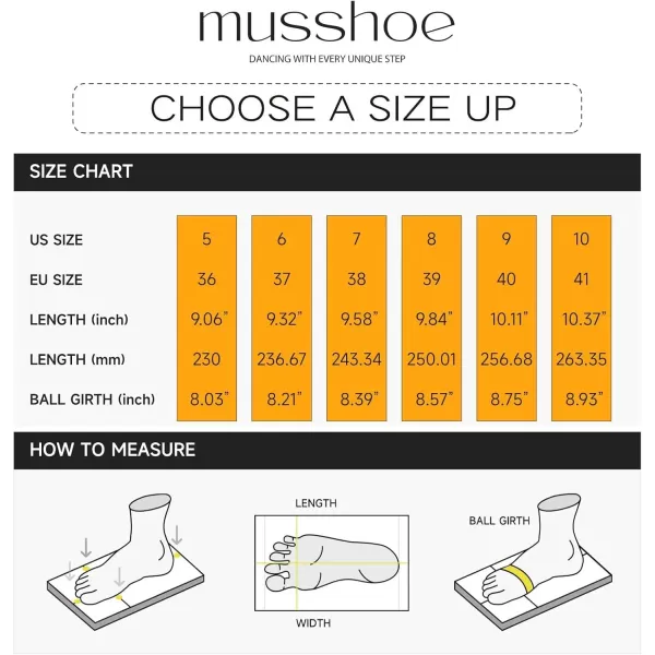 MUSSHOE Flats Shoes for Women Dressy Comfortable Slip-on Flats for Women Round Toe