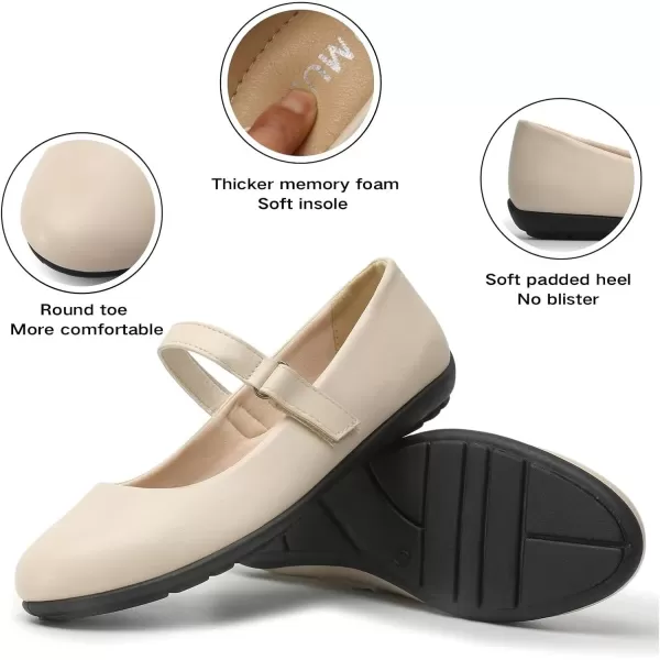 MUSSHOE Flats Shoes for Women Dressy Comfortable Slip-on Flats for Women Round Toe