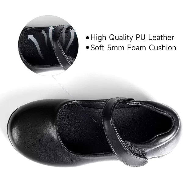 MUSSHOE Girls Shoes Mary Jane Shoes for Toddler Flower Comfortable Strap Dress Flats School Wedding Party
