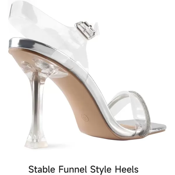 MUSSHOE Heels for Women Women's Heeled Sandals