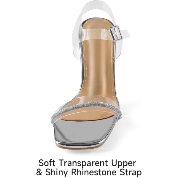 MUSSHOE Heels for Women Women's Heeled Sandals