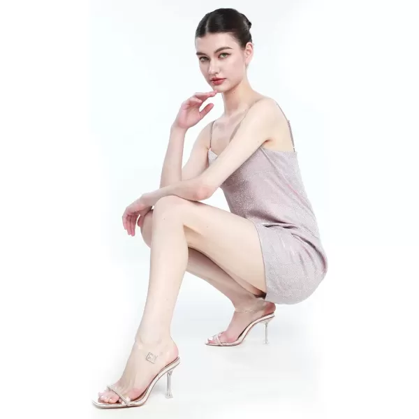 MUSSHOE Heels for Women Women's Heeled Sandals