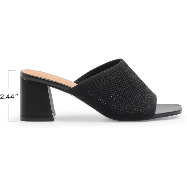 MUSSHOE Low Chunky Heel Sandals Square Toe Breathable Women Sandals