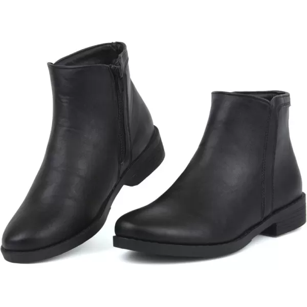 MUSSHOE Ankle Boots For Women Comfortable Slip On Women's Ankle Boots &amp;