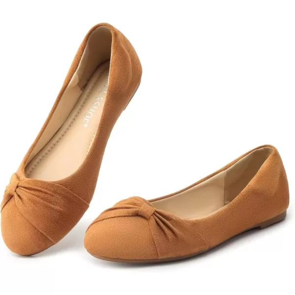 MUSSHOE Flat Shoes Women Round Toe Comfortable Slip On Women Flats with Bow
