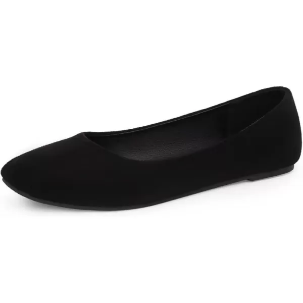 MUSSHOE Flats Shoes Women Comfortable Memory Foam Square Toe Casual Flats for Women Dressy