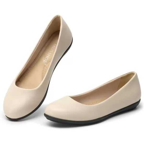 MUSSHOE Flats Shoes for Women Dressy Comfortable Slip-on Flats for Women Round Toe