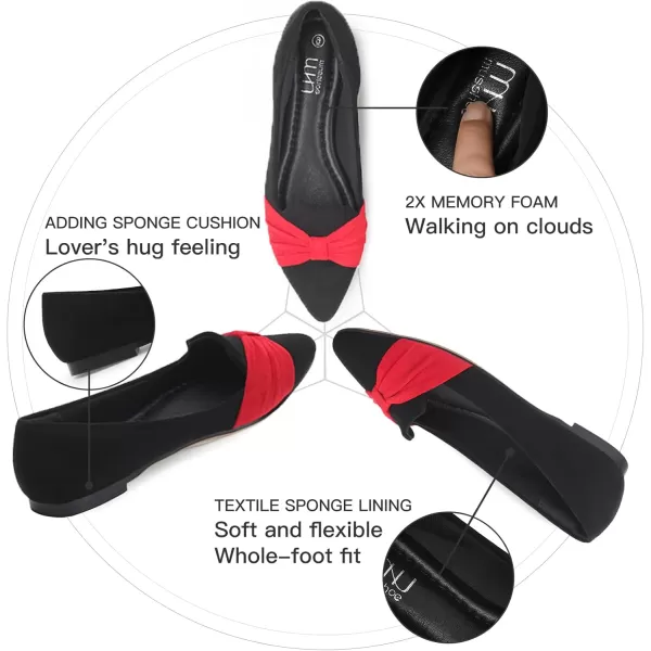 MUSSHOE Flat Shoes Women Comfortable Slip on Women's Flats Dress Shoes for Women