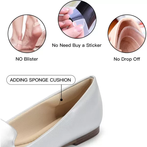 MUSSHOE Flat Shoes Women Comfortable Slip on Women's Flats Silver