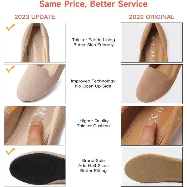 MUSSHOE Flats Shoes Women Comfortable Round Toe Memory Foam Women's Flats,Black Pattern 11