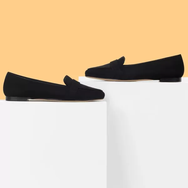 MUSSHOE Women's Flats, Comfortable Pointed Toe Flats for Women Soft Suede Women's Loafers &amp; Slip-ons for Work Dating and Casual