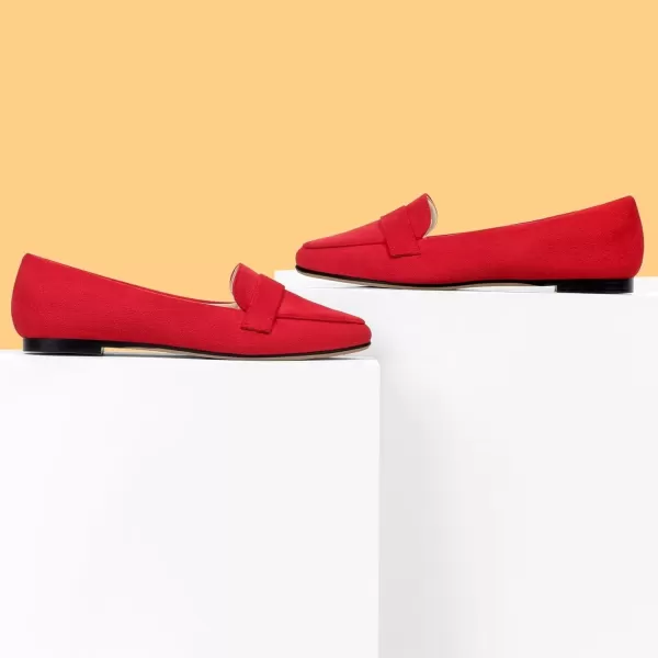 MUSSHOE Women's Flats, Comfortable Pointed Toe Flats for Women Soft Suede Women's Loafers &amp; Slip-ons for Work Dating and Casual