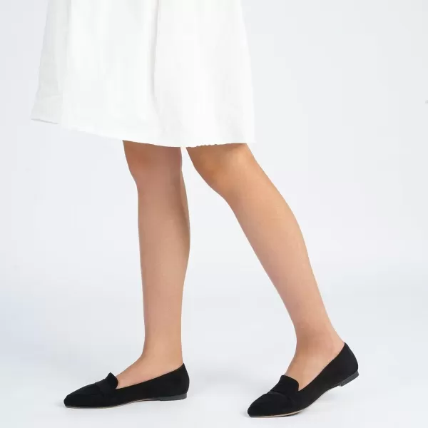 MUSSHOE Women's Flats, Comfortable Pointed Toe Flats for Women Soft Suede Women's Loafers &amp; Slip-ons for Work Dating and Casual