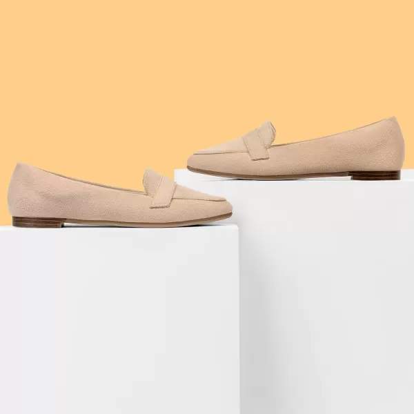 MUSSHOE Women's Flats, Comfortable Pointed Toe Flats for Women Soft Suede Women's Loafers &amp; Slip-ons for Work Dating and Casual
