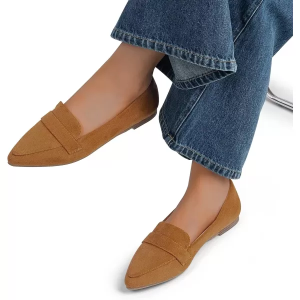 MUSSHOE Women's Flats, Comfortable Pointed Toe Flats for Women Soft Suede Women's Loafers &amp; Slip-ons for Work Dating and Casual