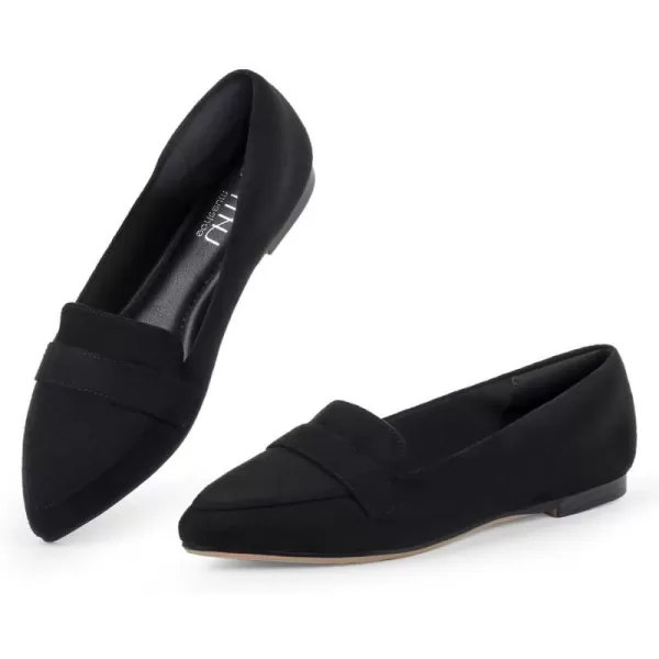 MUSSHOE Women's Flats, Comfortable Pointed Toe Flats for Women Soft Suede Women's Loafers &amp; Slip-ons for Work Dating and Casual