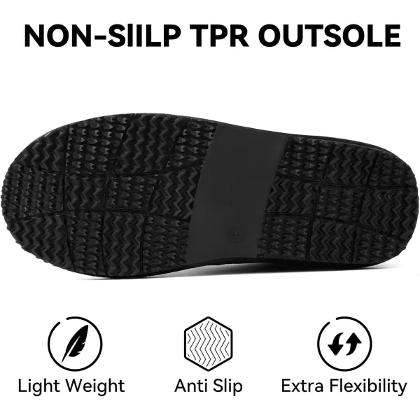 MUSSHOE Winter Boots for Women Classic Snow Boots Comfortable Cow Suede Leather Slip on Booties Fur Lined Warm Boots Waterproof
