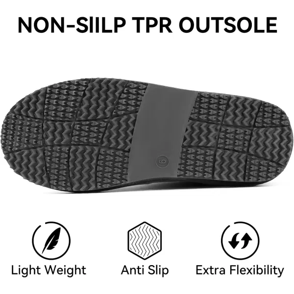 MUSSHOE Winter Boots for Women Classic Snow Boots Comfortable Cow Suede Leather Slip on Booties Fur Lined Warm Boots Waterproof