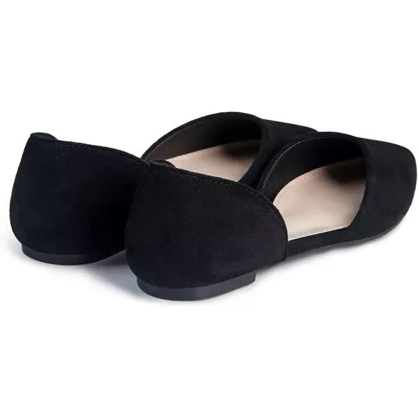 imageMUSSHOE Flat Shoes Women DOrsay Pointed Toe Ankle Strap Womens Flats