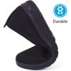 imageMUSSHOE Walking Shoes Women Breathe Mesh Slip On Sneakers Women Comfortable LightweightBlack