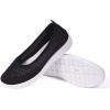 imageMUSSHOE Walking Shoes Women Breathe Mesh Slip On Sneakers Women Comfortable LightweightBlack White