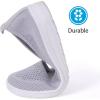 imageMUSSHOE Walking Shoes Women Breathe Mesh Slip On Sneakers Women Comfortable LightweightGrey Sliver