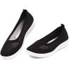 imageMUSSHOE Walking Shoes Women Breathe Mesh Slip On Sneakers Women Comfortable LightweightBlack White