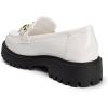 imageMUSSHOE Loafers for Women Platform Chunky Comfortable SlipOn Womens Loafers Fashion Business Work Dressy Casual ShoesWhite
