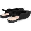 imageMUSSHOE Slingback Flats for Women Pointed Toe Flats for Women Dressy Comfort Work Office Shoes for WomenBlack