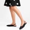 imageMUSSHOE Slingback Flats for Women Pointed Toe Flats for Women Dressy Comfort Work Office Shoes for WomenBlack