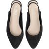 imageMUSSHOE Slingback Flats for Women Pointed Toe Flats for Women Dressy Comfort Work Office Shoes for WomenBlack