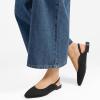 imageMUSSHOE Slingback Flats for Women Pointed Toe Flats for Women Dressy Comfort Work Office Shoes for WomenBlack
