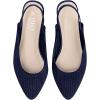 imageMUSSHOE Slingback Flats for Women Pointed Toe Flats for Women Dressy Comfort Work Office Shoes for WomenBlue