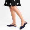 imageMUSSHOE Slingback Flats for Women Pointed Toe Flats for Women Dressy Comfort Work Office Shoes for WomenBlue