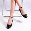imageMUSSHOE Womens Ballet Flats Mary Jane Shoes Square Toe Ballet Flats Shoes Womens Ankle Strap Flats Shoes Flats for Women Dressy with Adjustable BuckleBlack