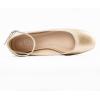 imageMUSSHOE Womens Ballet Flats Mary Jane Shoes Square Toe Ballet Flats Shoes Womens Ankle Strap Flats Shoes Flats for Women Dressy with Adjustable BuckleGold